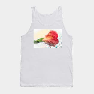 Hibiscus Spilled Paint Tank Top